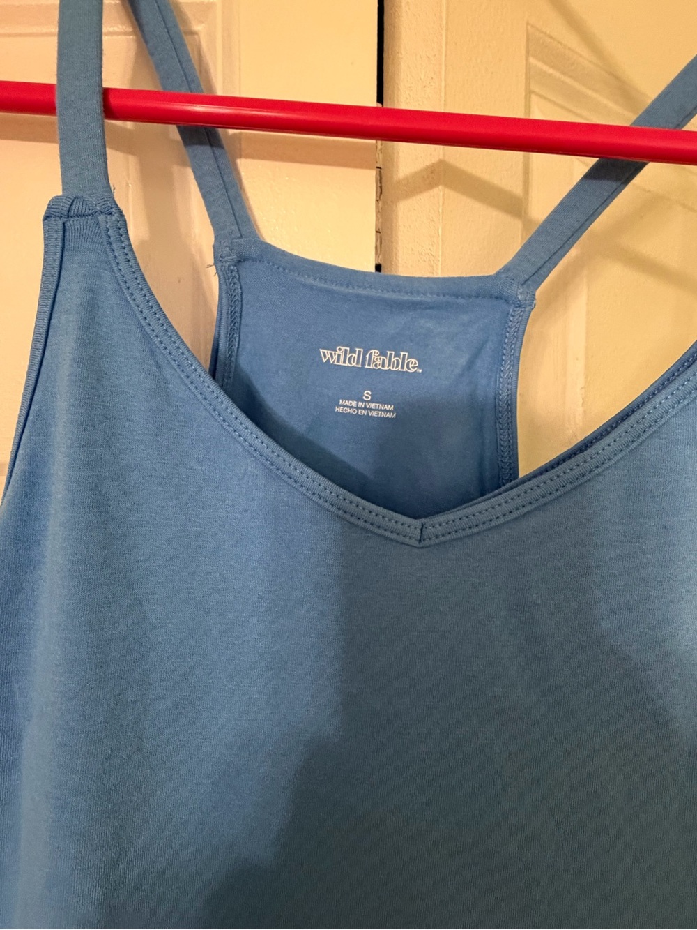 wild fable Sky Blue Mini Tank Dress with Front Pockets - Picture 4 of 4